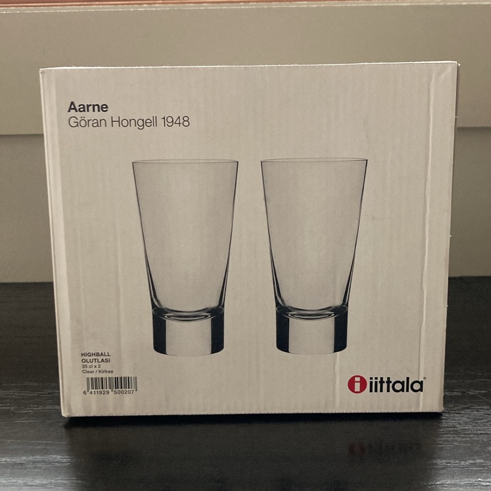 Four iittala Aarne Highball Glasses
